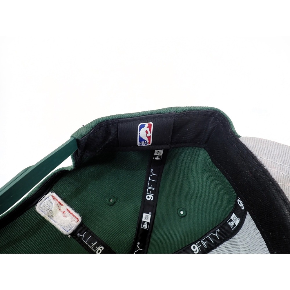 New Era 9FIFTY Milwaukee Bucks NBA Draft Snapback Hat Green Flat Bill - Picture 8 of 9